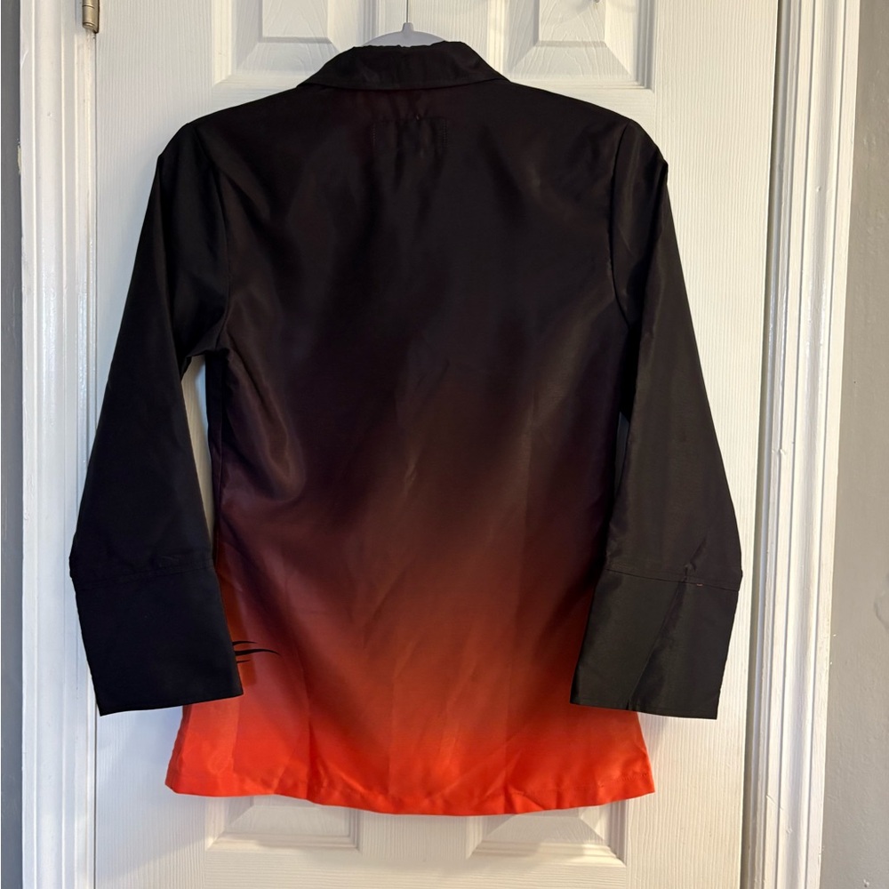 Ladies Budweiser Rodeo Flames Blouse Size Small. - Picture 4 of 7